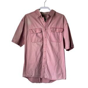 L.L. Bean Canvas Button Up Shirt - Large Tall